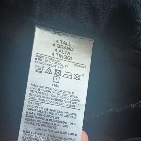 Old Navy Black Pixie Skinny Ankle Work Pant Women's Size 4 Tall Never-Fade - Picture 4 of 7